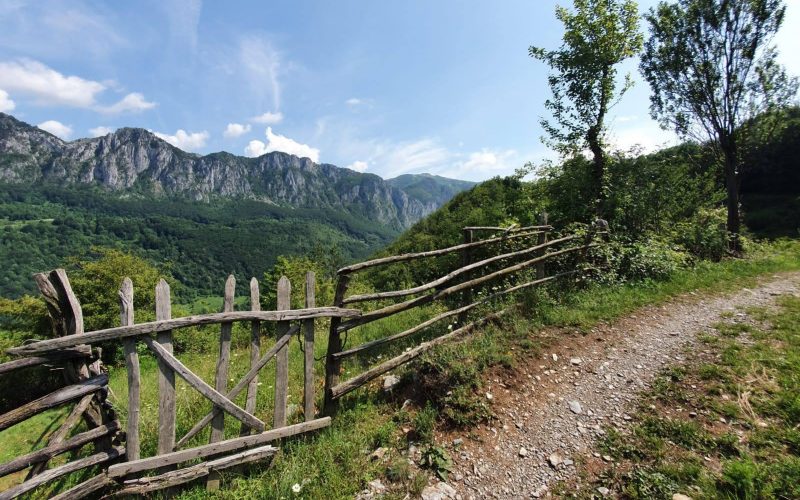 Prin cătunul Ineleț.